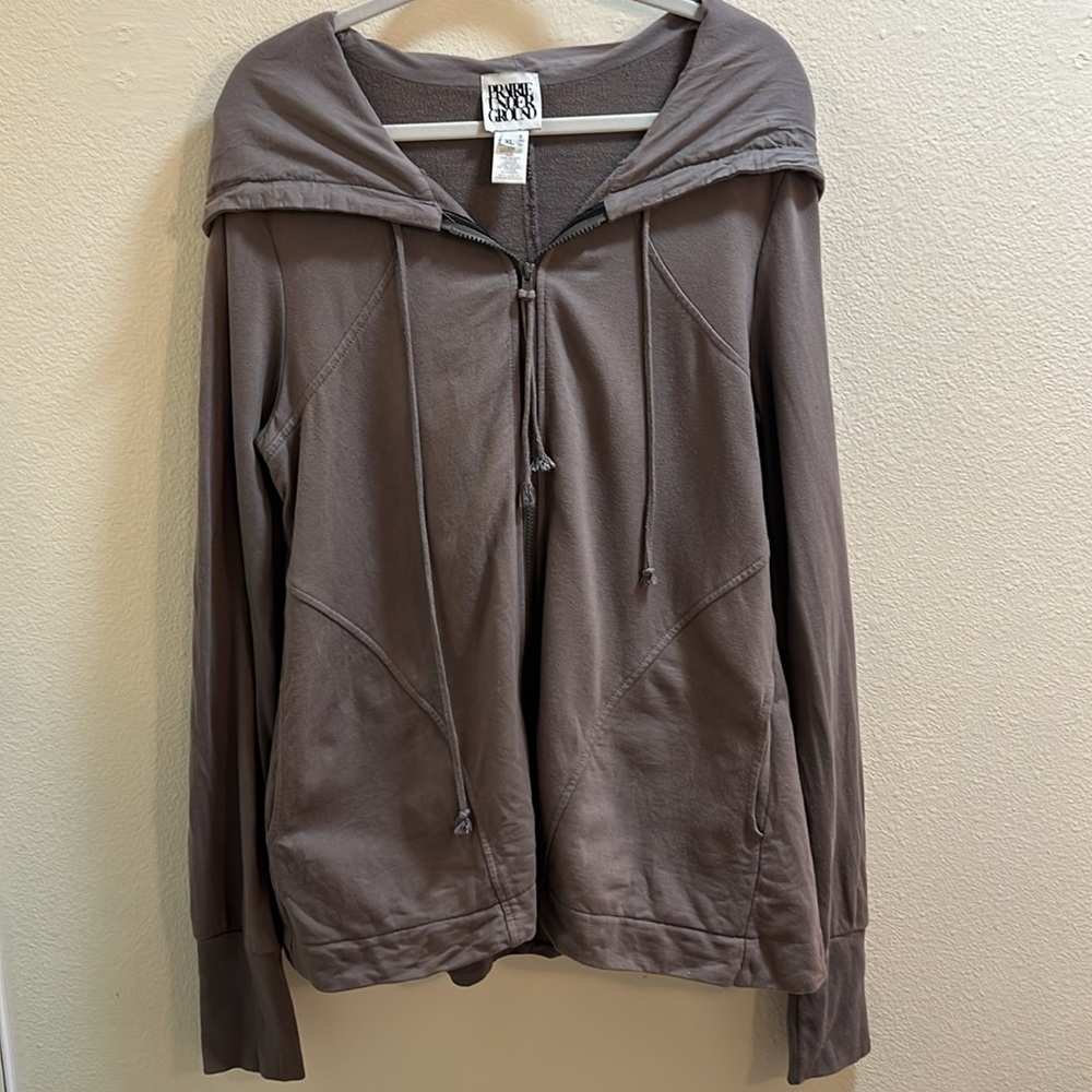 Prairie Underground Mid-Hedgerow hoodie in Gray-Ray XL